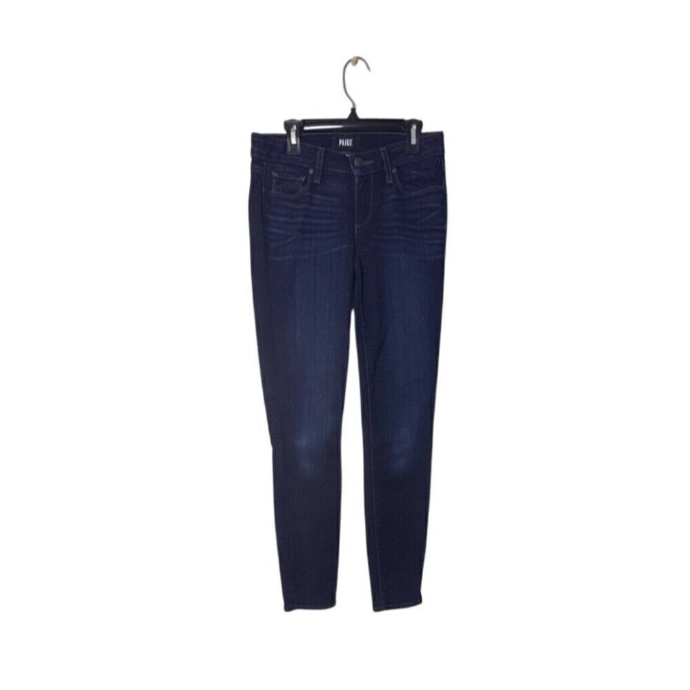 Paige Verdugo Ankle Skinny Jeans Womens Size 25 Dark Wash Rayon/Cotton/Polyester
